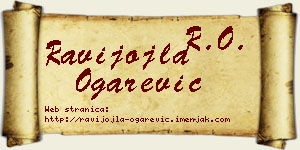Ravijojla Ogarević vizit kartica